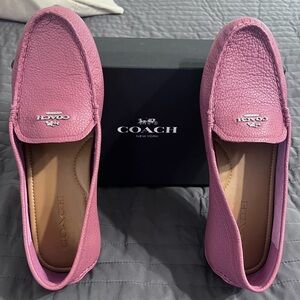 Coach - dusty pink driving/loafer shoes